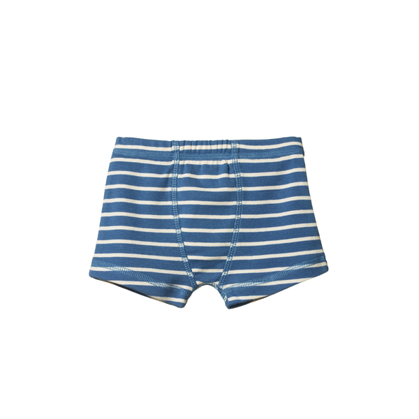 Organic Boxer Shorts - Indigo Sailor Stripe