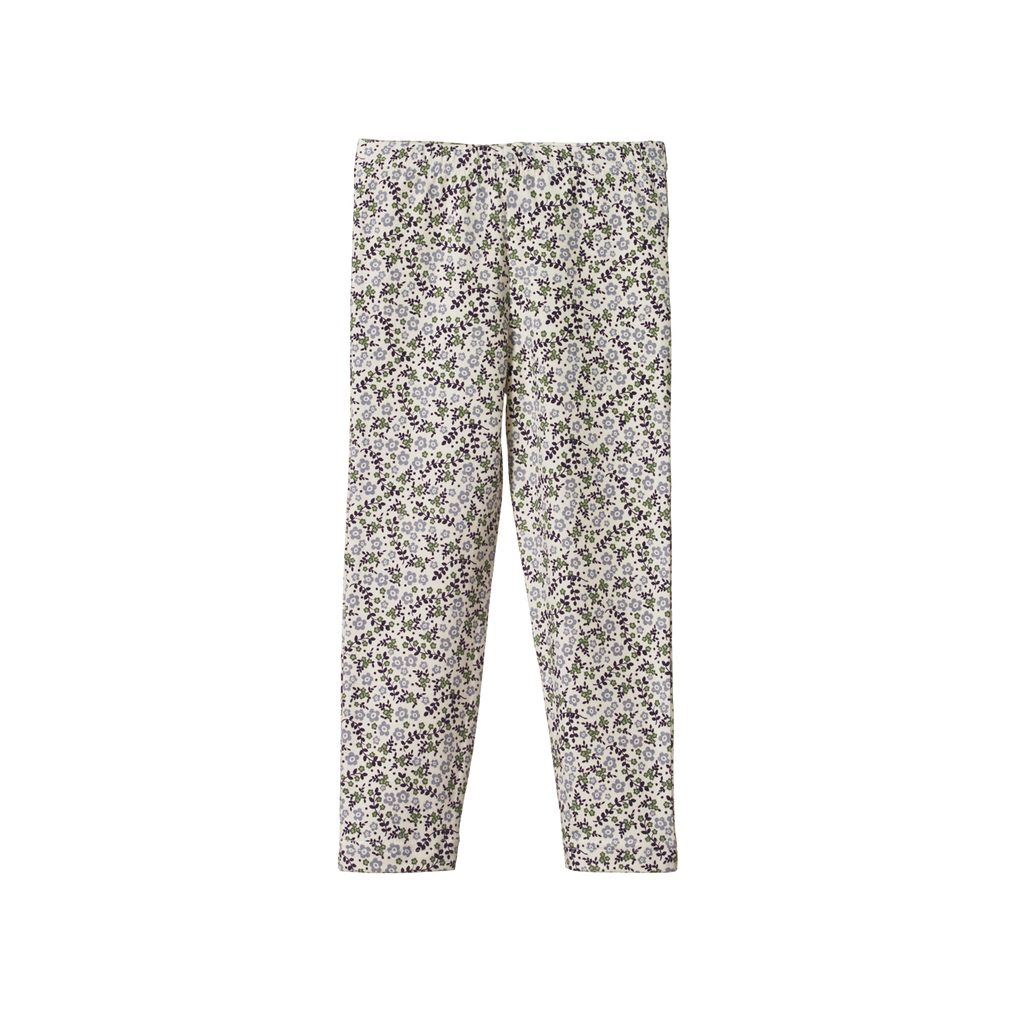 Organic Cotton Leggings Daisy Belle Lilac Print Slow Threads