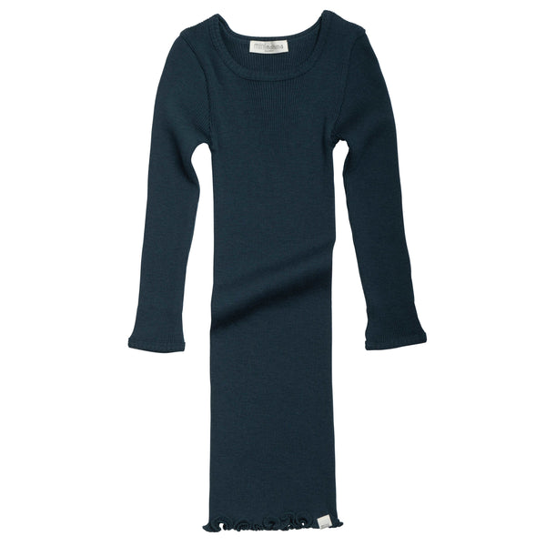 Merino Wool Alda Night dress - Navy Teal