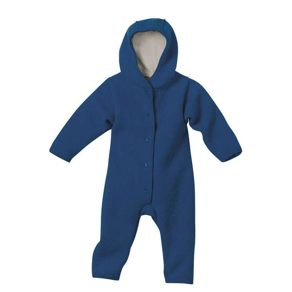 Boiled Wool Snuggle Suit - Navy