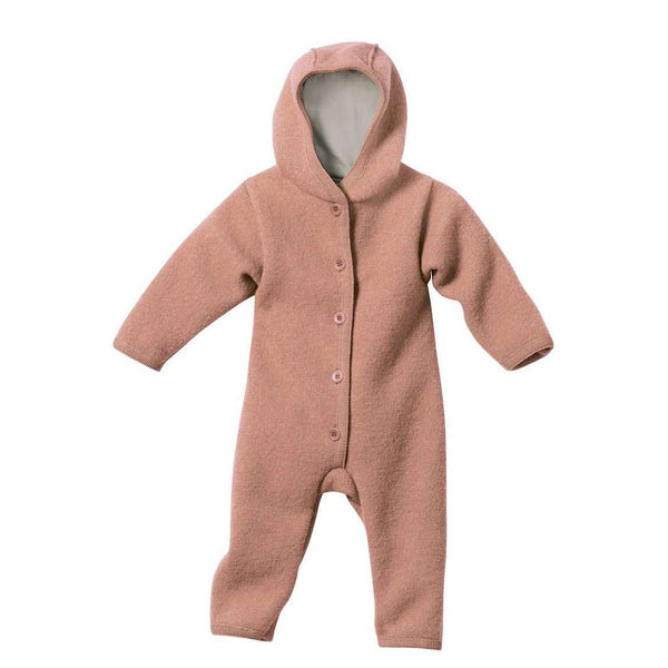 Boiled Wool Snuggle Suit - Rose