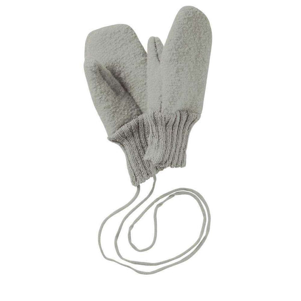 Boiled Wool Gloves - Grey