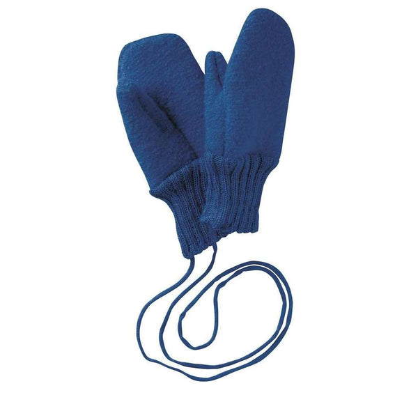 Boiled Wool Gloves - Navy