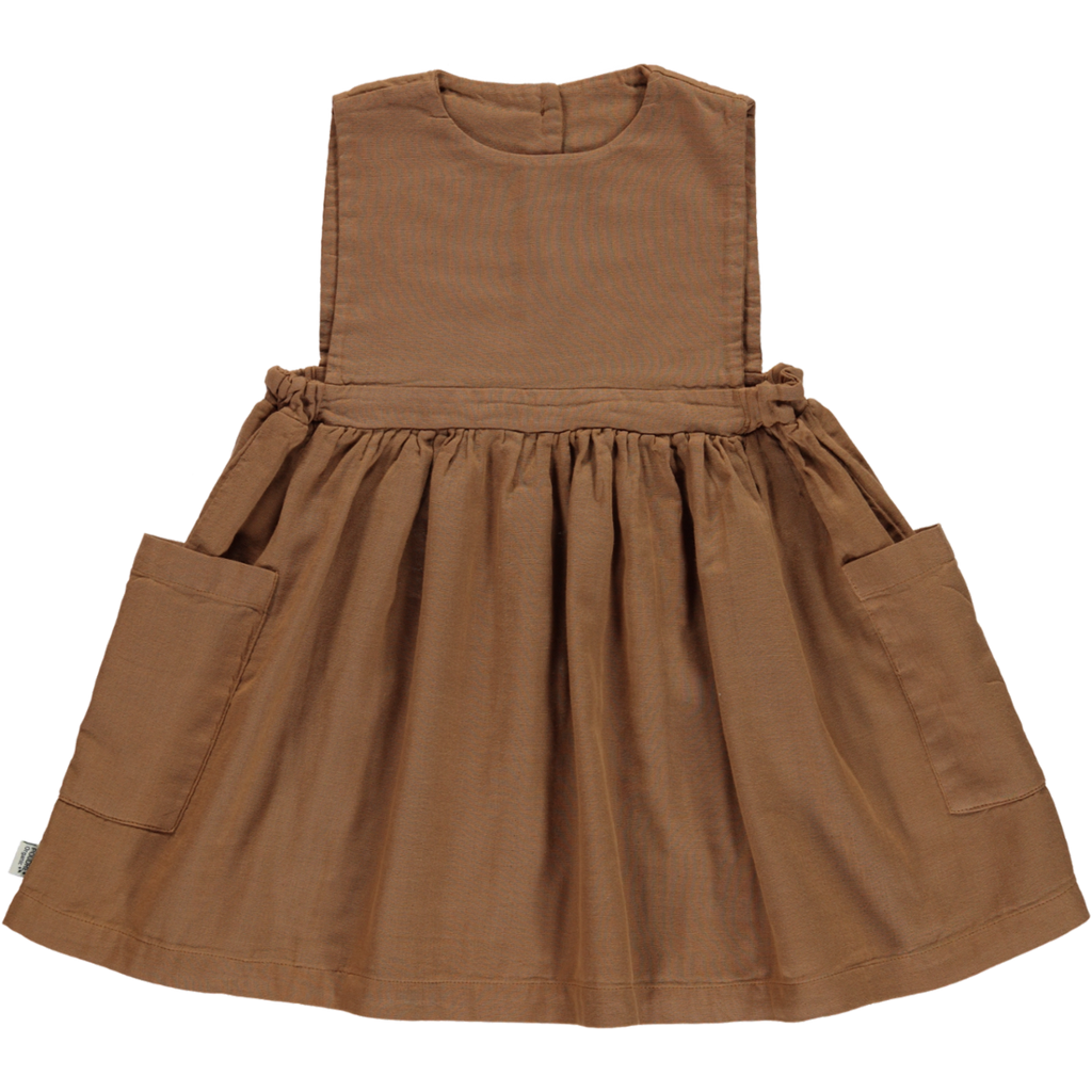 Organic Cotton Mangue Dress - Brown Sugar (size 2 & 3 left)