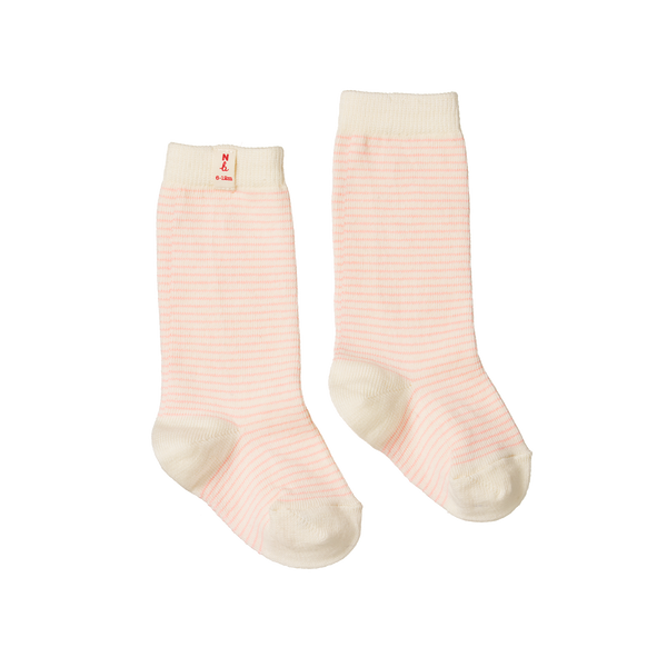Organic Cotton Socks - Pink Stripe
