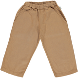Organic Cotton & Linen Trousers - Brown Sugar