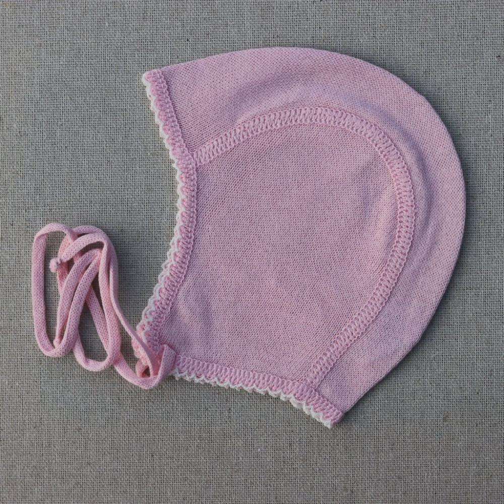 Selana Organic Cotton Baby Bonnet Rose – Slow Threads